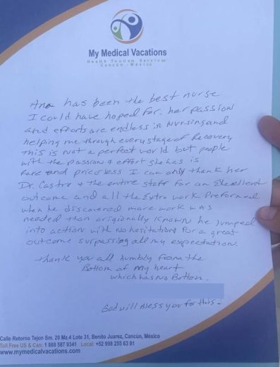 Testimonial Patient