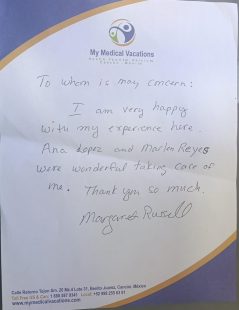 Testomonial Margaret Russell