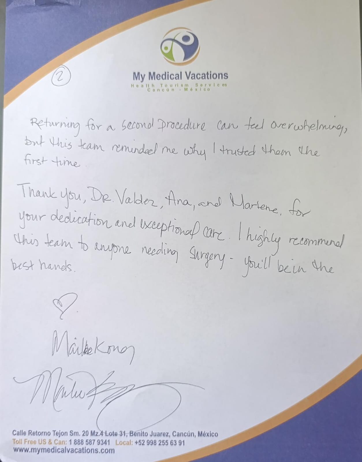 Testimonial Mailee 2