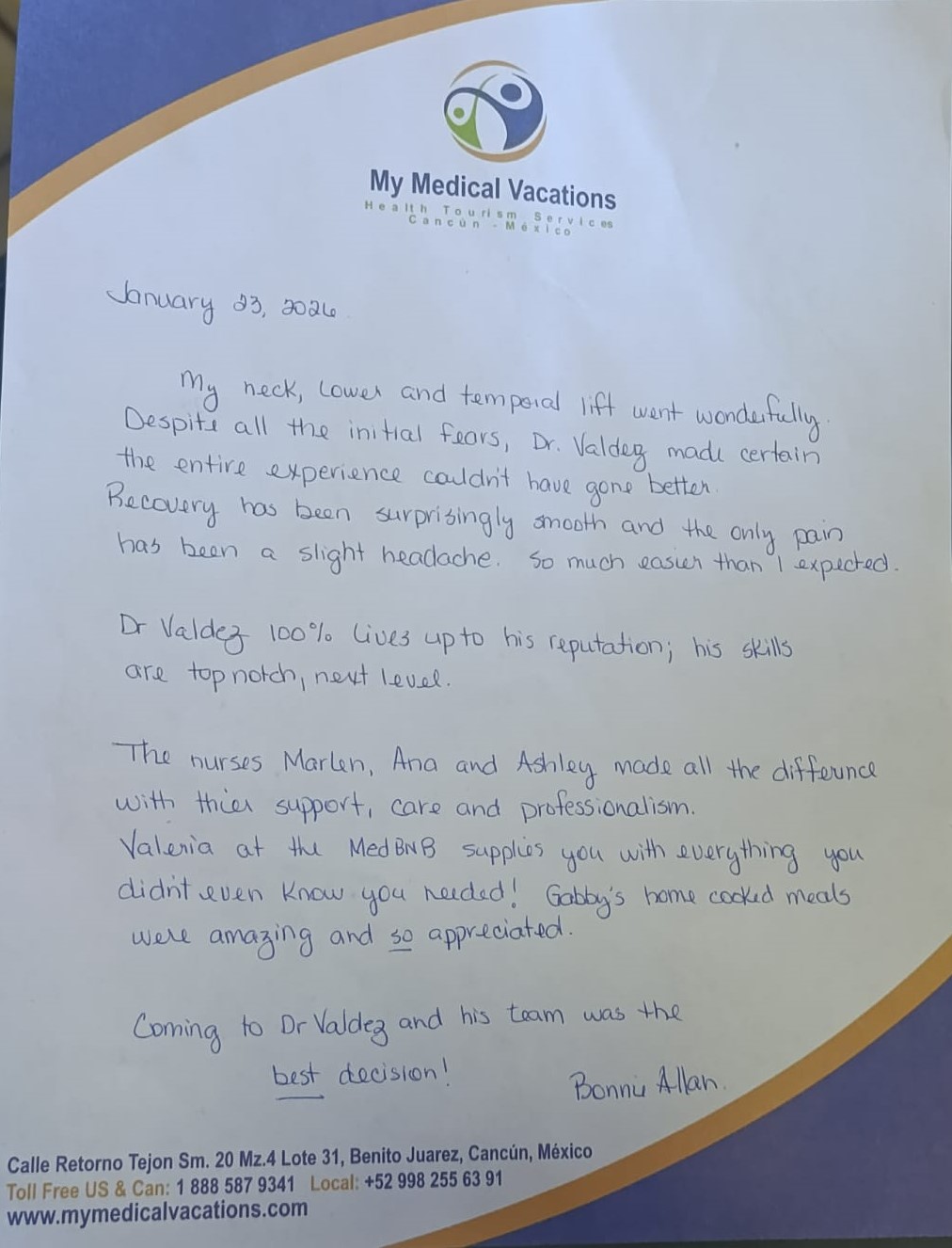 (3) Testimonial Bonnie Allan (3) Testimonial Bonnie Allan